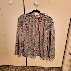 Solitaire Semi Sheer floral blouse
